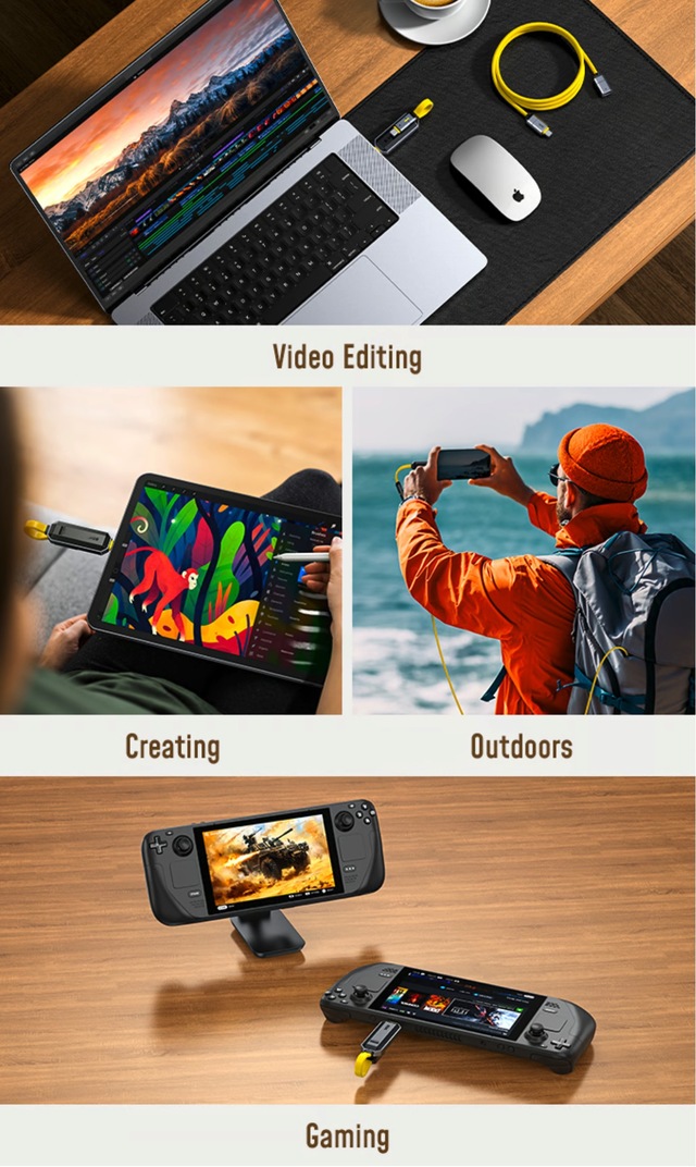 Cáp sạc nhanh 240W kiêm ổ cứng siêu nhỏ xuất hiện trên Kickstarter, kêu gọi 1 tuần đã thu vốn gấp 12 lần mục tiêu- Ảnh 5. Cáp sạc nhanh 240W kiêm ổ cứng siêu nhỏ xuất hiện trên Kickstarter, kêu gọi 1 tuần đã thu vốn gấp 12 lần mục tiêu- Ảnh 5.