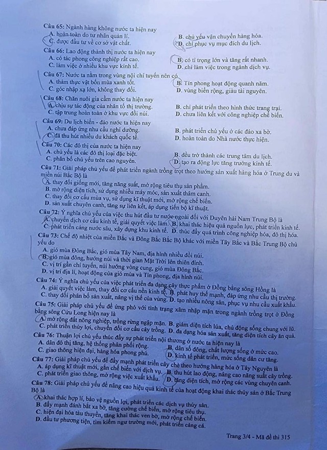 ĐÃ CÓ gợi ý đáp án môn ĐỊA LÝ tốt nghiệp THPT 2024, cập nhật ngay TẠI ĐÂY
- Ảnh 4.