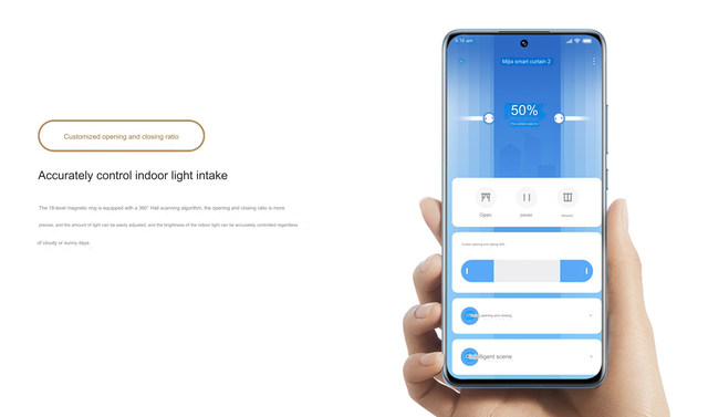 Xiaomi ra mắt rèm cửa thông minh: Điều chỉnh chuẩn xác tới từng cm, vận hành cực êm, dễ dàng điều khiển, giá 3.2 triệu đồng- Ảnh 4. Xiaomi ra mắt rèm cửa thông minh: Điều chỉnh chuẩn xác tới từng cm, vận hành cực êm, dễ dàng điều khiển, giá 3.2 triệu đồng- Ảnh 4.