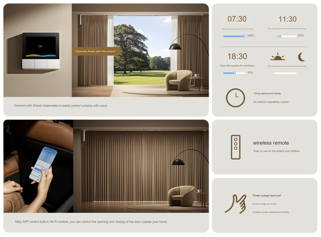 Xiaomi ra mắt rèm cửa thông minh: Điều chỉnh chuẩn xác tới từng cm, vận hành cực êm, dễ dàng điều khiển, giá 3.2 triệu đồng- Ảnh 3.