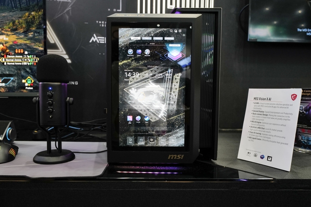 MSI cùng những linh kiện máy tính 'độc lạ' tại Computex 2024: PC tích hợp màn hình trên vỏ, GPU và SSD tản nhiệt bằng chất lỏng- Ảnh 1. MSI cùng những linh kiện máy tính 'độc lạ' tại Computex 2024: PC tích hợp màn hình trên vỏ, GPU và SSD tản nhiệt bằng chất lỏng- Ảnh 1.