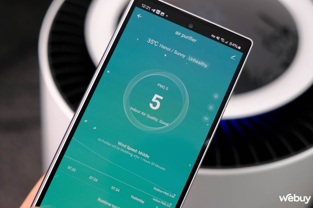 Trên tay Lumias Bulma Pro: Máy lọc không khí thiết kế 360 độ, màng lọc 3 lớp, khử trùng bằng tia UV- Ảnh 11. Trên tay Lumias Bulma Pro: Máy lọc không khí thiết kế 360 độ, màng lọc 3 lớp, khử trùng bằng tia UV- Ảnh 11.