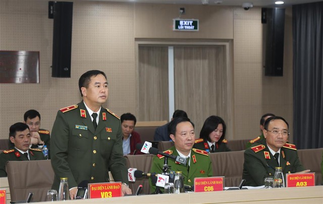 Thiếu tướng Phạm Công Nguyên, Cục trưởng Cục Pháp chế và cải cách hành chính, tư pháp trả lời tại họp báo - Ảnh: Bộ Công an Thiếu tướng Phạm Công Nguyên, Cục trưởng Cục Pháp chế và cải cách hành chính, tư pháp trả lời tại họp báo - Ảnh: Bộ Công an