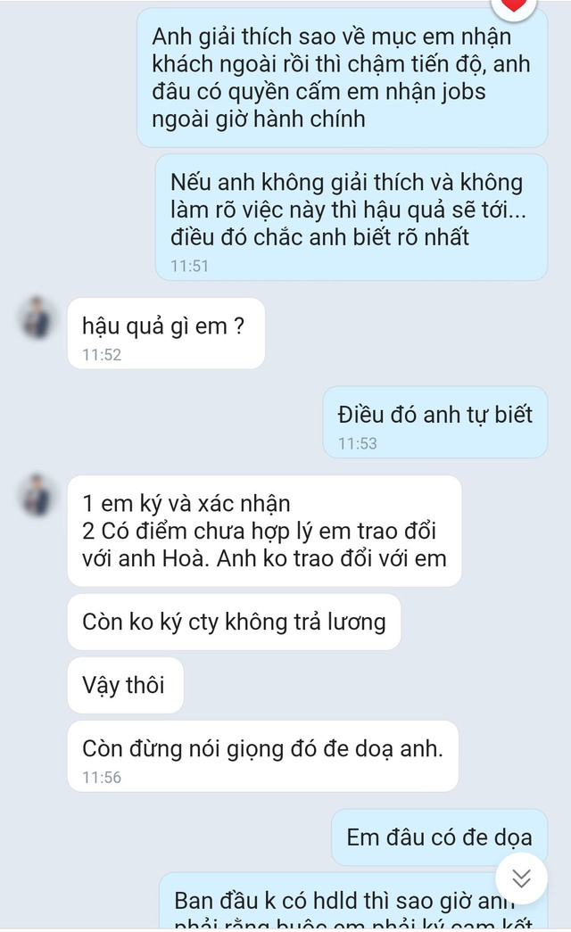 Nhắn tin hỏi lương sau khi nghỉ việc, designer bị HR cợt nhả: Giám đốc công ty lên tiếng bất ngờ- Ảnh 3. Nhắn tin hỏi lương sau khi nghỉ việc, designer bị HR cợt nhả: Giám đốc công ty lên tiếng bất ngờ- Ảnh 3.