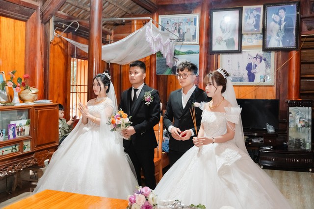 Đám cưới có 1-0-2 ở Phú Thọ: Hai anh em ruột cưới cùng một ngày, phụ huynh ban đầu e ngại, sau lại đồng ý- Ảnh 9. Đám cưới có 1-0-2 ở Phú Thọ: Hai anh em ruột cưới cùng một ngày, phụ huynh ban đầu e ngại, sau lại đồng ý- Ảnh 9.
