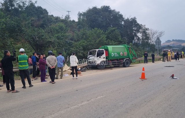 Hiện trường vụ tai nạn - Ảnh: Báo Lào Cai Hiện trường vụ tai nạn - Ảnh: Báo Lào Cai