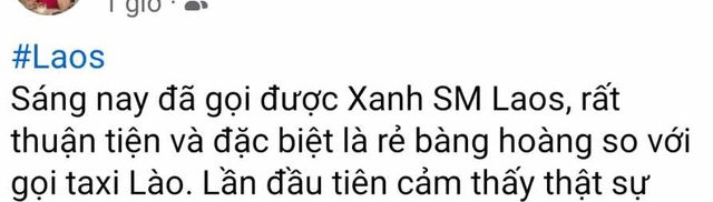 Du khách Việt cảm thán “Xanh SM Laos rẻ bàng hoàng”, hãng xe của ông Vượng đang kinh doanh thế nào ở Lào?- Ảnh 1. Du khách Việt cảm thán “Xanh SM Laos rẻ bàng hoàng”, hãng xe của ông Vượng đang kinh doanh thế nào ở Lào?- Ảnh 1.