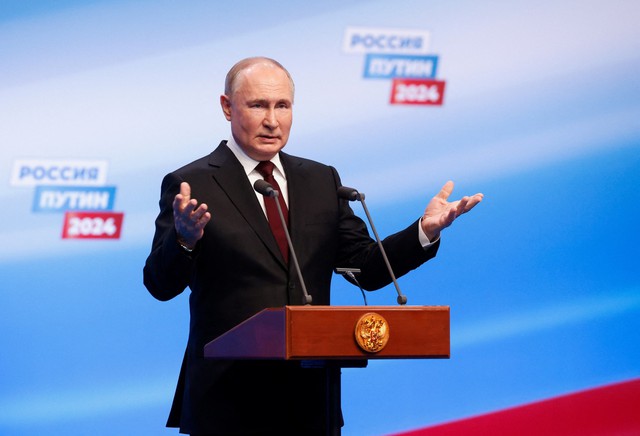 Chiến thắng áp đảo, Tổng thống Putin tái đắc cử nhiệm kỳ thứ năm- Ảnh 1. Chiến thắng áp đảo, Tổng thống Putin tái đắc cử nhiệm kỳ thứ năm- Ảnh 1.