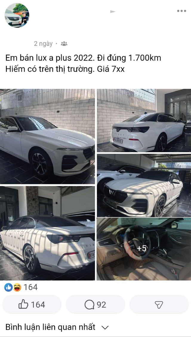 VinFast Lux A2.0 cũ đi 2 năm 1.700km VinFast Lux A2.0 cũ đi 2 năm 1.700km