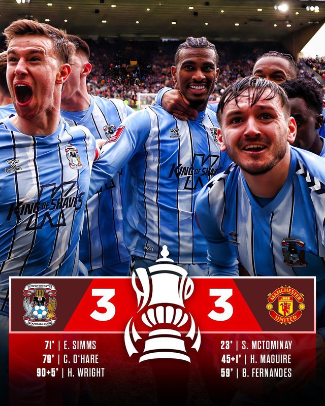 Man United chơi bạc nhược trước đội hạng dưới, vào chung kết FA Cup theo kịch bản “điên rồ”- Ảnh 2. Man United chơi bạc nhược trước đội hạng dưới, vào chung kết FA Cup theo kịch bản “điên rồ”- Ảnh 2.