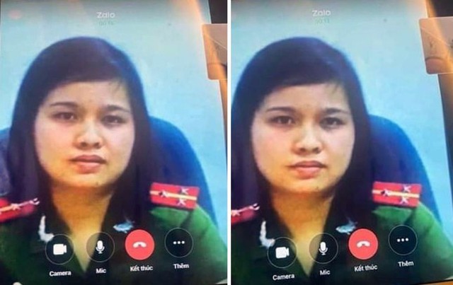 Hình ảnh các đối tượng mạo danh cán bộ công an thực hiện cuộc gọi lừa đảo - Ảnh: CA Hà Nội Hình ảnh các đối tượng mạo danh cán bộ công an thực hiện cuộc gọi lừa đảo - Ảnh: CA Hà Nội