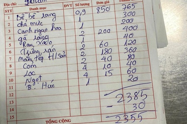 Kết luận cuối cùng vụ khách chê bữa hải sản 2,3 triệu ở Hạ Long "đắt", bị đuổi ra khỏi nhà hàng- Ảnh 1.