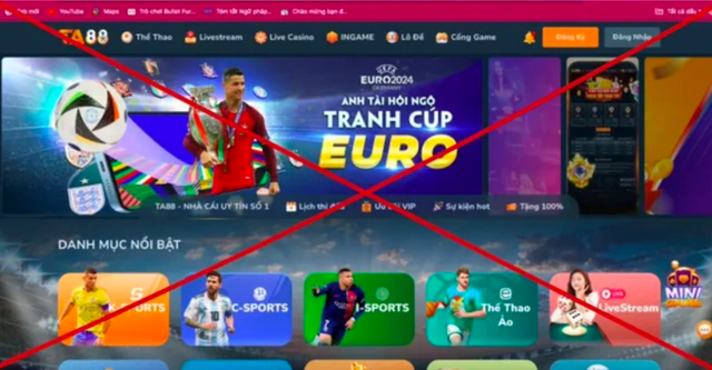 Bộ Công an cảnh báo tội phạm đánh bạc, cá độ mùa EURO 2024- Ảnh 1. Bộ Công an cảnh báo tội phạm đánh bạc, cá độ mùa EURO 2024- Ảnh 1.