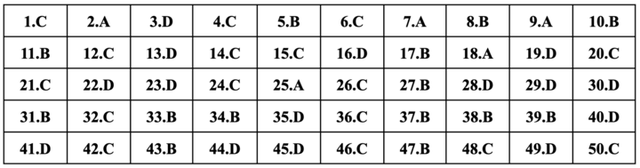 Gợi ý đáp án toàn bộ 24 mã đề môn Tiếng Anh thi tốt nghiệp THPT 2024- Ảnh 10.