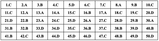 Gợi ý đáp án toàn bộ 24 mã đề môn Tiếng Anh thi tốt nghiệp THPT 2024- Ảnh 21.