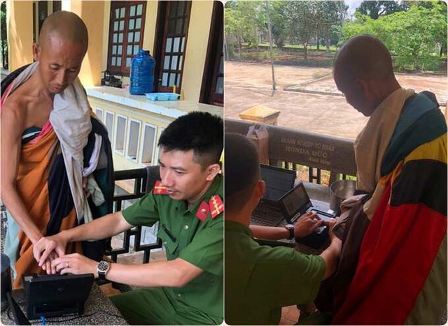 Ông Thích Minh Tuệ được hỗ trợ làm Căn cước công dân- Ảnh 1. Ông Thích Minh Tuệ được hỗ trợ làm Căn cước công dân- Ảnh 1.