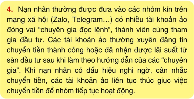 Bộ Công an cảnh báo chiêu lừa đảo chuyên nhắm vào ai thích đầu tư: Cài đặt lại ngay các loại mật khẩu!- Ảnh 5. Bộ Công an cảnh báo chiêu lừa đảo chuyên nhắm vào ai thích đầu tư: Cài đặt lại ngay các loại mật khẩu!- Ảnh 5.