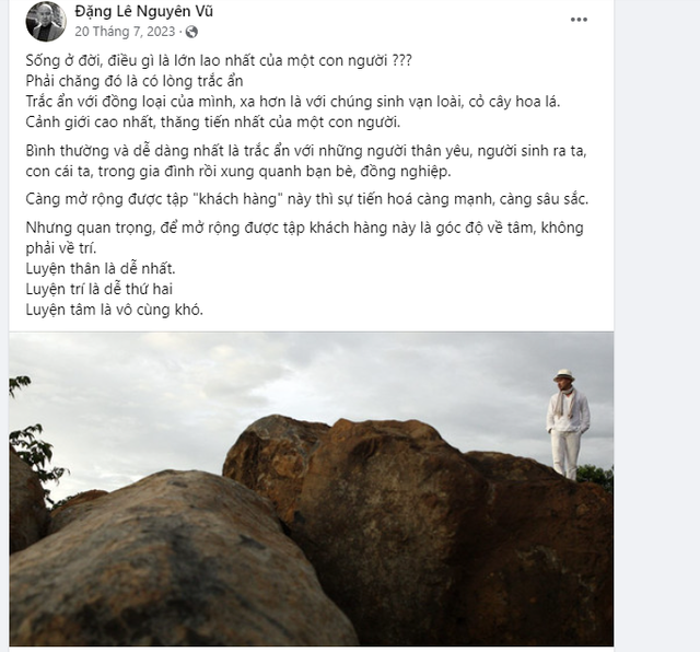 7 đạo làm người của "vua cà phê" Đặng Lê Nguyên Vũ: "Tâm thức mới quan trọng chứ không phải trí thức"...bởi..."Luyện thân là dễ thứ nhất, luyện trí là dễ thứ hai nhưng luyện tâm là cái khó nhất" - Ảnh 3.