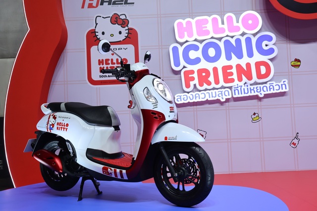 Honda Scoopy vừa có thêm bản Hello Kitty: Thiết kế đẹp lấn át SH Mode, giá chỉ hơn 40 triệu đồng- Ảnh 1.