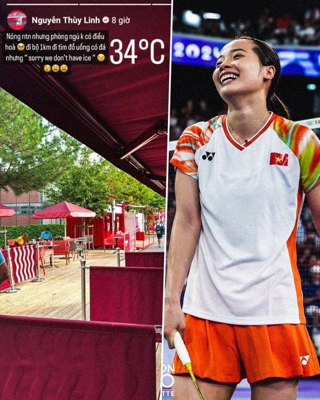 Hotgirl cầu lông Nguyễn Thùy Linh "kêu trời" vì nóng nhưng không có điều hòa ở Olympic ngay trước giờ thi đấu- Ảnh 1. Hotgirl cầu lông Nguyễn Thùy Linh "kêu trời" vì nóng nhưng không có điều hòa ở Olympic ngay trước giờ thi đấu- Ảnh 1.