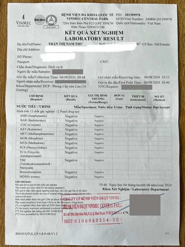 NÓNG: Nam Thư lộ diện thừa nhận bị tống tiền và công khai giấy xét nghiệm sử dụng chất kích thích- Ảnh 3. NÓNG: Nam Thư lộ diện thừa nhận bị tống tiền và công khai giấy xét nghiệm sử dụng chất kích thích- Ảnh 3.