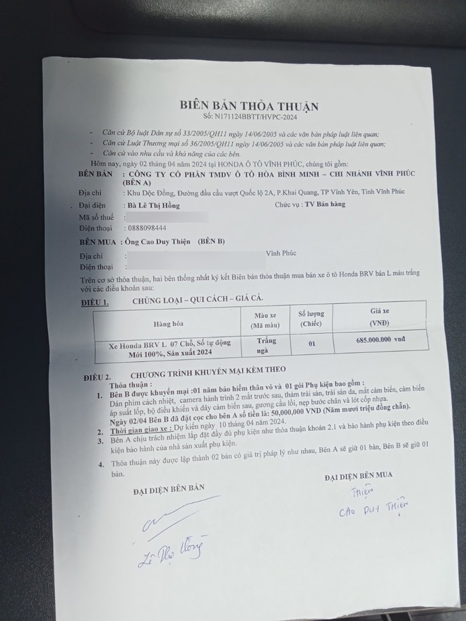 Vừa nhận Honda BR-V đã phát hiện hoen rỉ, chủ xe tại Vĩnh Phúc muốn đổi xe mới, hãng chỉ đồng ý thay phụ tùng và sơn lại- Ảnh 12. Vừa nhận Honda BR-V đã phát hiện hoen rỉ, chủ xe tại Vĩnh Phúc muốn đổi xe mới, hãng chỉ đồng ý thay phụ tùng và sơn lại- Ảnh 12.