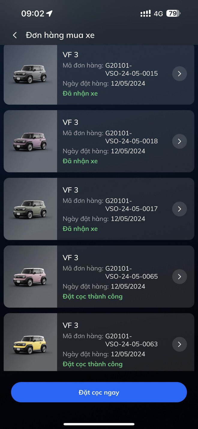 Chủ xe Thanh Hoá mua 5 chiếc VinFast VF 3 khác màu: ‘Biết cách dùng xe điện mini thì mới vui’- Ảnh 4. Chủ xe Thanh Hoá mua 5 chiếc VinFast VF 3 khác màu: ‘Biết cách dùng xe điện mini thì mới vui’- Ảnh 4.