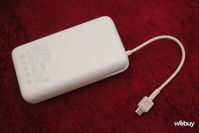 Sạc dự phòng Xiaomi đời mới cực xịn: Dung lượng 20.000mAh, công suất 33W, có tích hợp cả dây USB-C, giá chỉ chưa tới 600.000 đồng- Ảnh 6. Sạc dự phòng Xiaomi đời mới cực xịn: Dung lượng 20.000mAh, công suất 33W, có tích hợp cả dây USB-C, giá chỉ chưa tới 600.000 đồng- Ảnh 6.