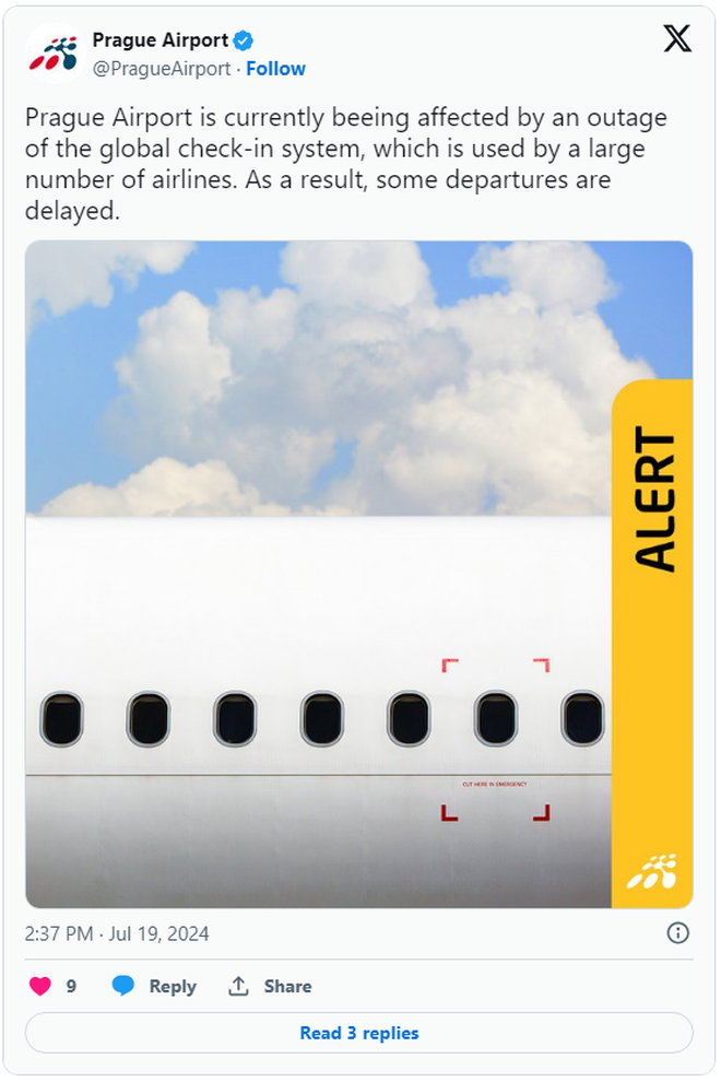 Sự cố Màn hình xanh Windows trở nên nghiêm trọng: Hàng loạt ngân hàng, sân bay trên toàn cầu đình trệ, hàng triệu người bị ảnh hưởng- Ảnh 5. Sự cố Màn hình xanh Windows trở nên nghiêm trọng: Hàng loạt ngân hàng, sân bay trên toàn cầu đình trệ, hàng triệu người bị ảnh hưởng- Ảnh 5.