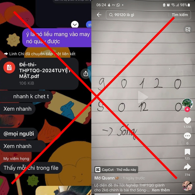 Bộ Công an đang xác minh đối tượng đăng thông tin ‘lộ đề thi tốt nghiệp THPT năm 2024’- Ảnh 3.