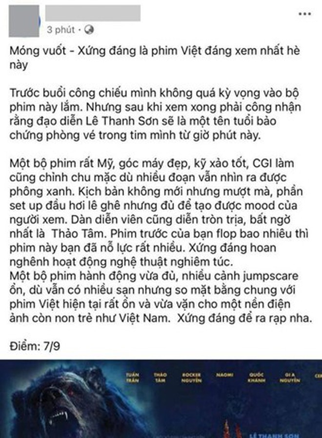 Khán giả review "nóng" phim Móng Vuốt: Kỹ xảo mãn nhãn, nội dung kịch tính đến nghẹt thở- Ảnh 3.