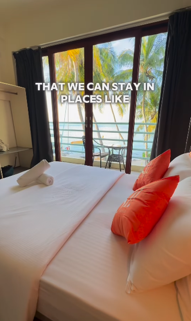 Du lịch Maldives tốn bao nhiêu tiền? Cô gái tiết lộ giá bất ngờ cho 1 đêm khách sạn: Chỉ ngang ở Việt Nam- Ảnh 5. Du lịch Maldives tốn bao nhiêu tiền? Cô gái tiết lộ giá bất ngờ cho 1 đêm khách sạn: Chỉ ngang ở Việt Nam- Ảnh 5.
