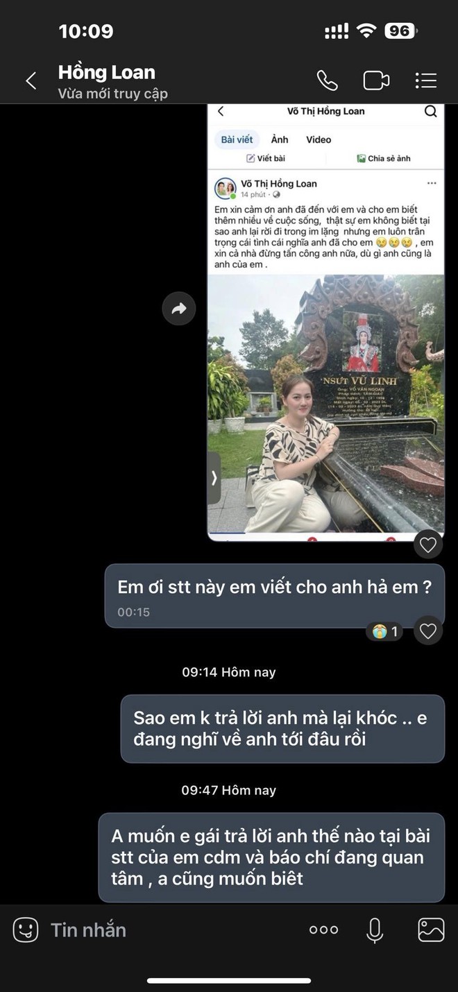 NSƯT Vũ Luân nhắn Hồng Loan - con gái NSƯT Vũ Linh: NSƯT Vũ Luân nhắn Hồng Loan - con gái NSƯT Vũ Linh: