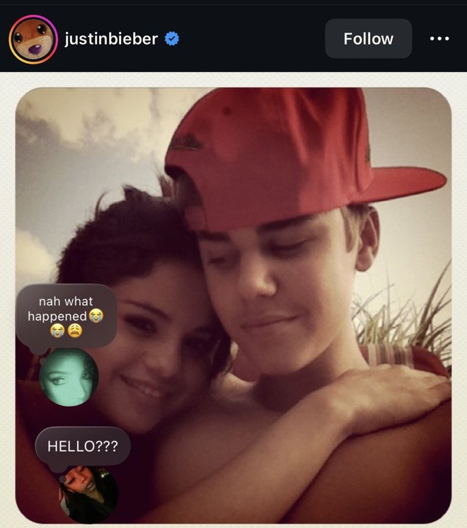 Justin Bieber bỗng xóa ảnh cũ với Selena Gomez 11 năm trước- Ảnh 1. Justin Bieber bỗng xóa ảnh cũ với Selena Gomez 11 năm trước- Ảnh 1.