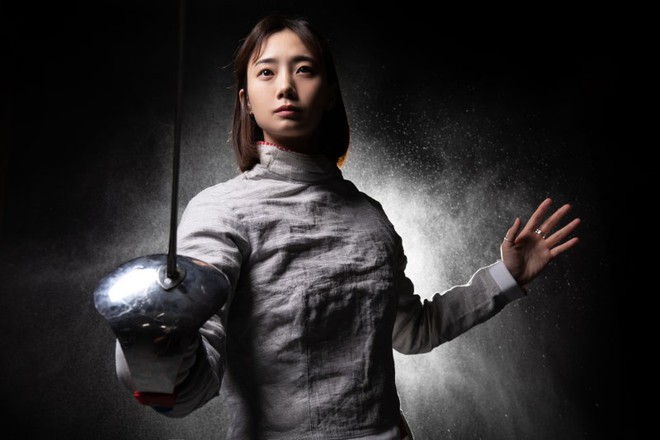 Nữ kiếm thủ xinh đẹp gây sốt ở Olympic vì ngoại hình giống nữ thần Winter (aespa)- Ảnh 5. Nữ kiếm thủ xinh đẹp gây sốt ở Olympic vì ngoại hình giống nữ thần Winter (aespa)- Ảnh 5.