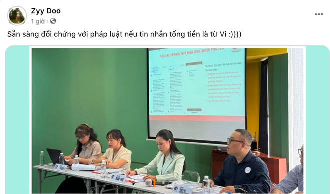 Chủ tài khoản Zyy Doo đáp trả Nam Thư: "Sẵn sàng đối chứng với Pháp luật nếu tin nhắn tống tiền là từ tôi"- Ảnh 4. Chủ tài khoản Zyy Doo đáp trả Nam Thư: "Sẵn sàng đối chứng với Pháp luật nếu tin nhắn tống tiền là từ tôi"- Ảnh 4.