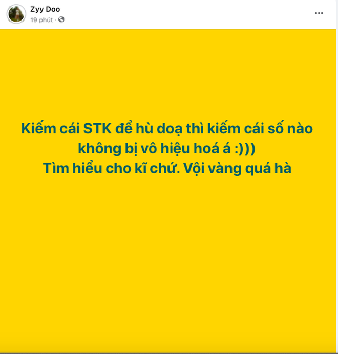 Chủ tài khoản Zyy Doo đáp trả Nam Thư: "Sẵn sàng đối chứng với Pháp luật nếu tin nhắn tống tiền là từ tôi"- Ảnh 2. Chủ tài khoản Zyy Doo đáp trả Nam Thư: "Sẵn sàng đối chứng với Pháp luật nếu tin nhắn tống tiền là từ tôi"- Ảnh 2.