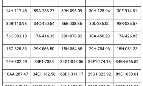 Công an thông báo: 412 chủ phương tiện có biển số sau khẩn trương nộp phạt nguội theo Nghị định 168