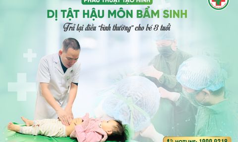 Nghệ An: Phẫu thuật tạo hình hậu môn cho bé gái mắc dị tật bẩm sinh hiếm gặp