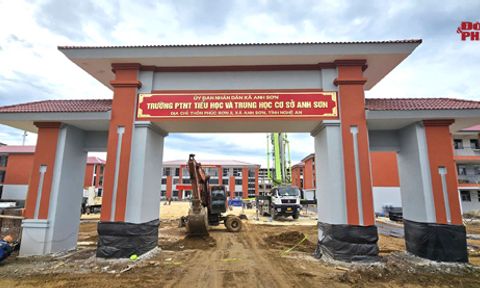 Nghệ An: Diện mạo trường nội trú liên cấp Anh Sơn trước ngày khai giảng năm học mới 2026-2027