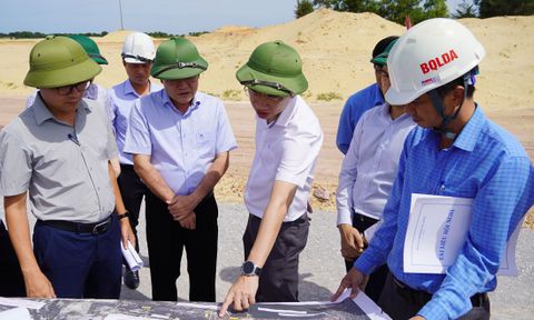 Kiểm tra các dự án vướng mắc giải phóng mặt bằng ở Quảng Trị