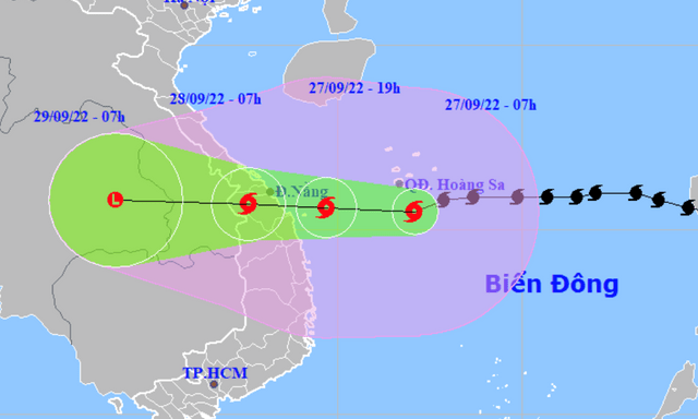 Bão Noru tăng gần 3 cấp, có thể đánh đắm tất cả tàu thuyền