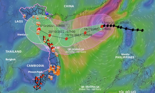 Xây dựng 2 kịch bản ứng phó với bão số 6 đang rất mạnh trên biển
