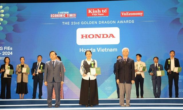 Honda Việt Nam vinh dự nhận danh hiệu Rồng Vàng năm 2024