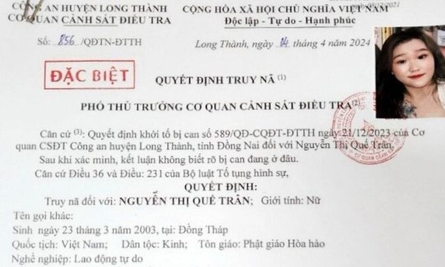 Bắt nữ bị can bị truy nã đặc biệt nguy hiểm khi nhập cảnh vào Việt Nam