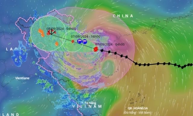 Bão Yagi tiến sát Quảng Ninh - Hải Phòng, sẽ đổ bộ với cường độ rất mạnh