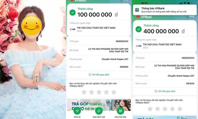 Một hoa hậu chuyển thẳng 500 triệu ủng hộ bà con miền Bắc khắc phục hậu quả bão lũ