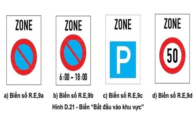 Hệ thống biển ZONE gồm những loại nào?