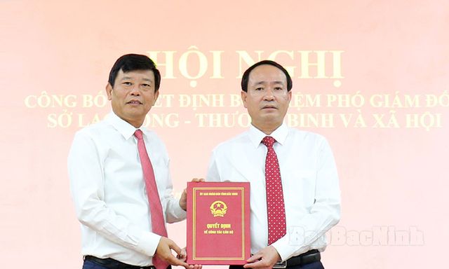 Bắc Ninh: Điều động, bổ nhiệm Phó Giám đốc Sở Lao động - Thương binh và Xã hội