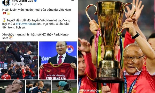 FIFA bất ngờ gửi lời chúc đặc biệt tới ông Park Hang-seo